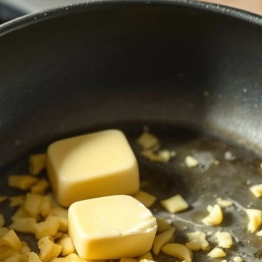 butter and minced garlic