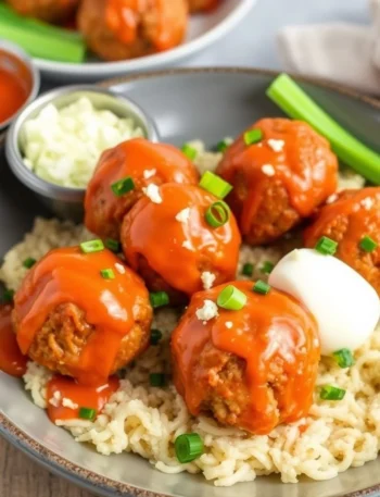 Buffalo Chicken Meatballs
