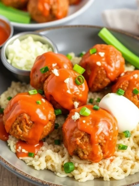 Buffalo Chicken Meatballs