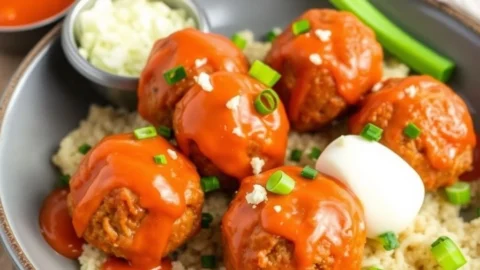 Buffalo Chicken Meatballs