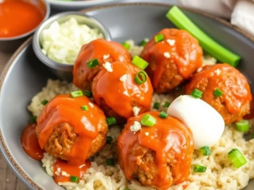 Buffalo Chicken Meatballs
