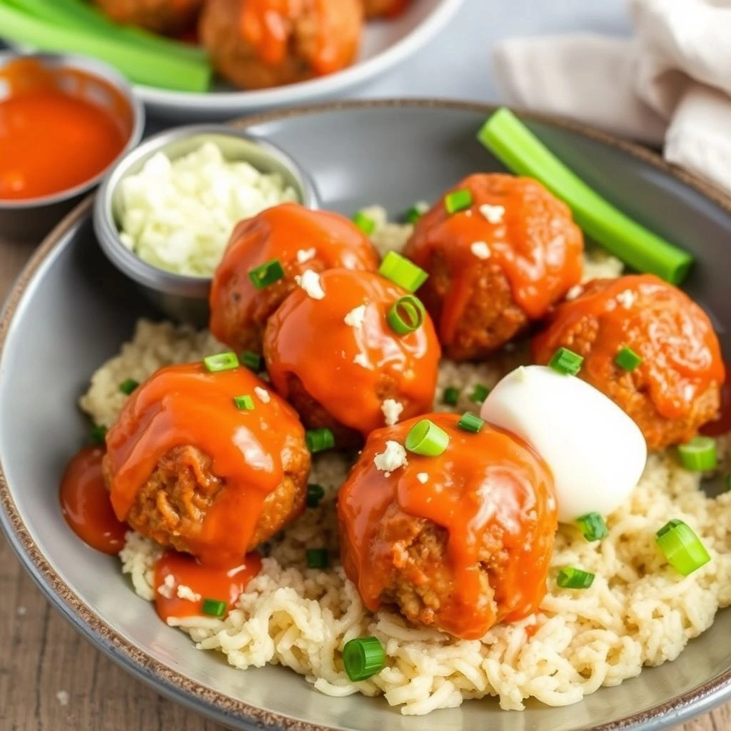 Buffalo Chicken Meatballs