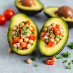 Chickpea Salad-Stuffed Avocados