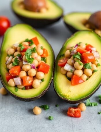 Chickpea Salad-Stuffed Avocados
