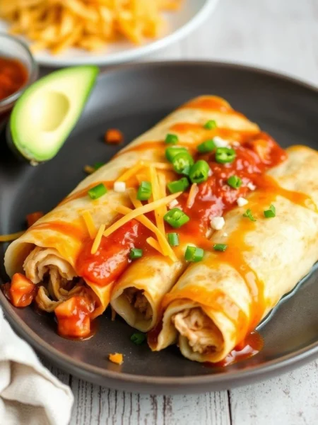 Chipotle Chicken Enchiladas