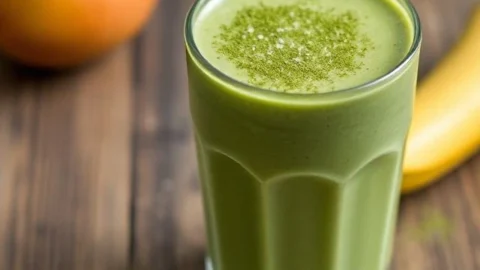The Luna's Kitchen|Matcha Mango Smoothie: A Refreshing Fusion of Flavor and Wellnes
