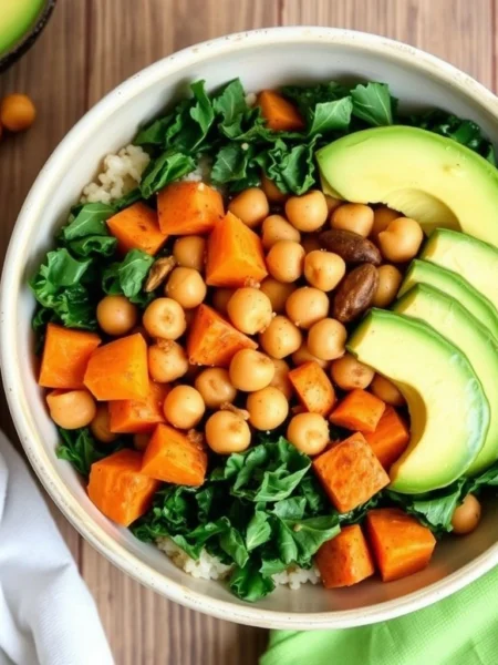 Sweet Potato and Kale Buddha Bowl