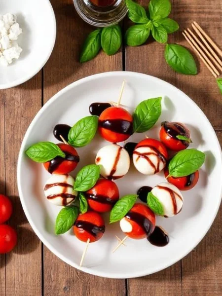 Mini Caprese Skewers