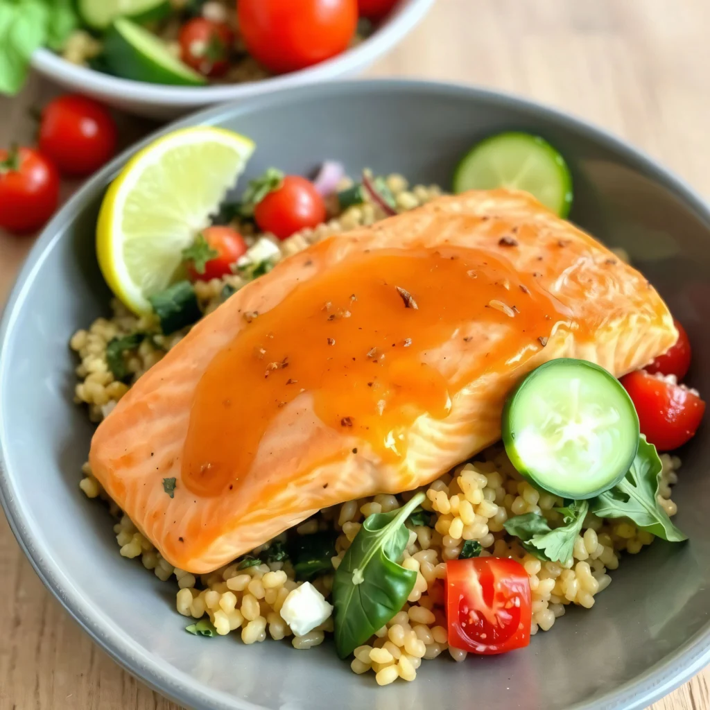 Honey Salmon with Quinoa Salad