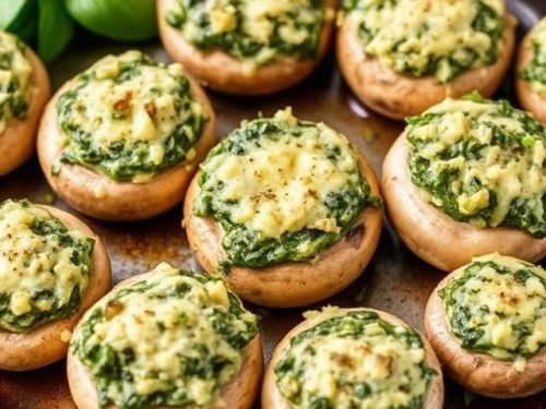 Spinach Artichoke Mushrooms