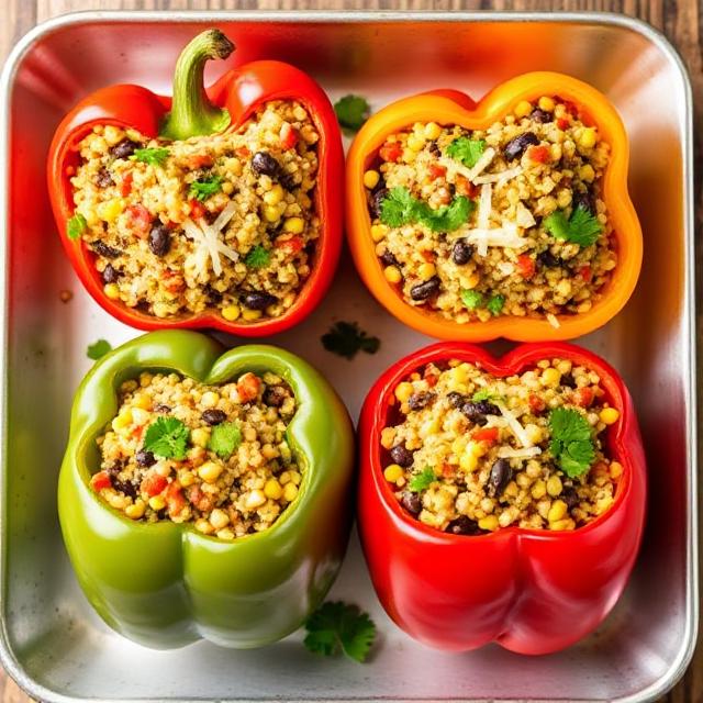 Quinoa Stuffed Bell Peppers