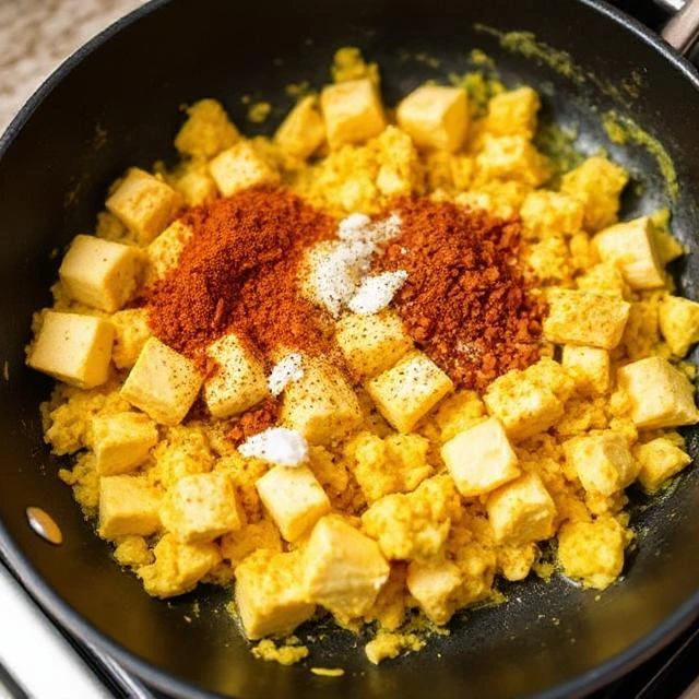 Add Spices and Tofu