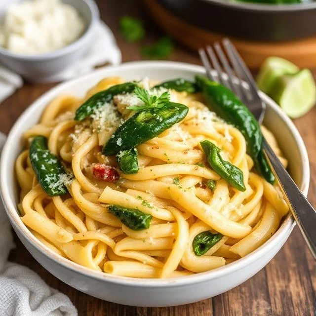Poblano Pepper Pasta