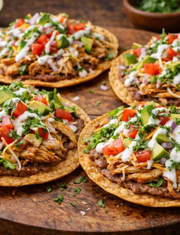Authentic Mexican Chicken Tostadas Recipe