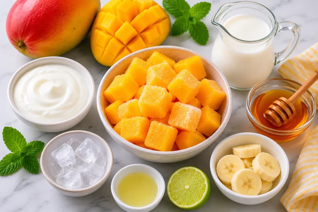Mango Smoothie Ingredients