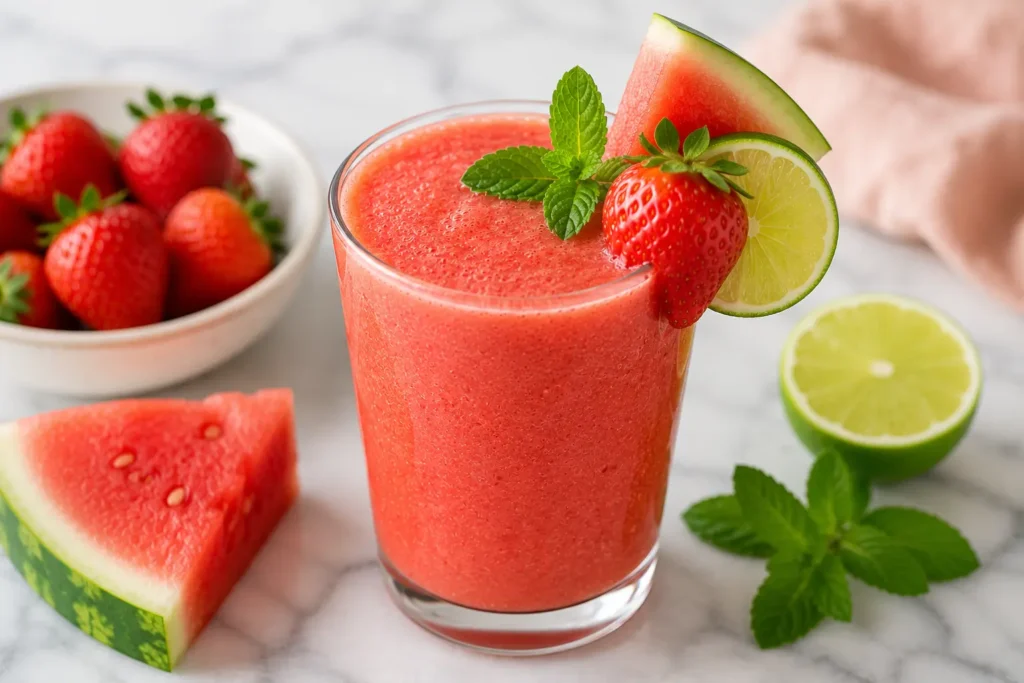 Strawberry Watermelon Smoothie recipe