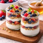Easy Vanilla Yogurt Berry Parfaits