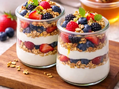 Easy Vanilla Yogurt Berry Parfaits