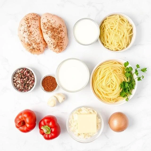 Cajun Chicken Alfredo Ingredients
