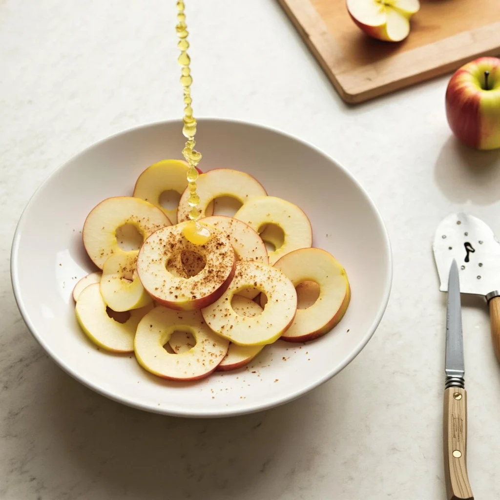 Prepare the apples