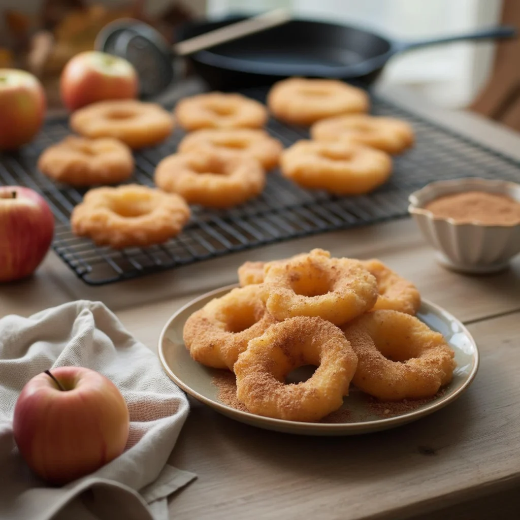 Drain and coat with cinnamon sugar