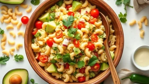 Avocado Macaroni Salad