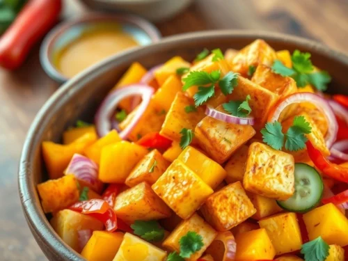 Mango Tofu Salad