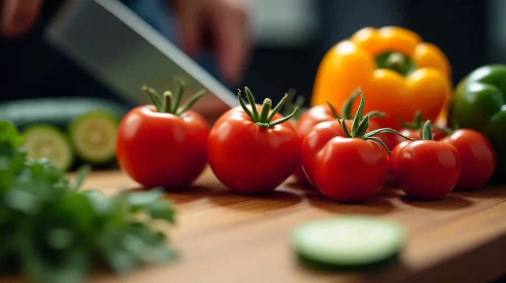 vegetables and herbs