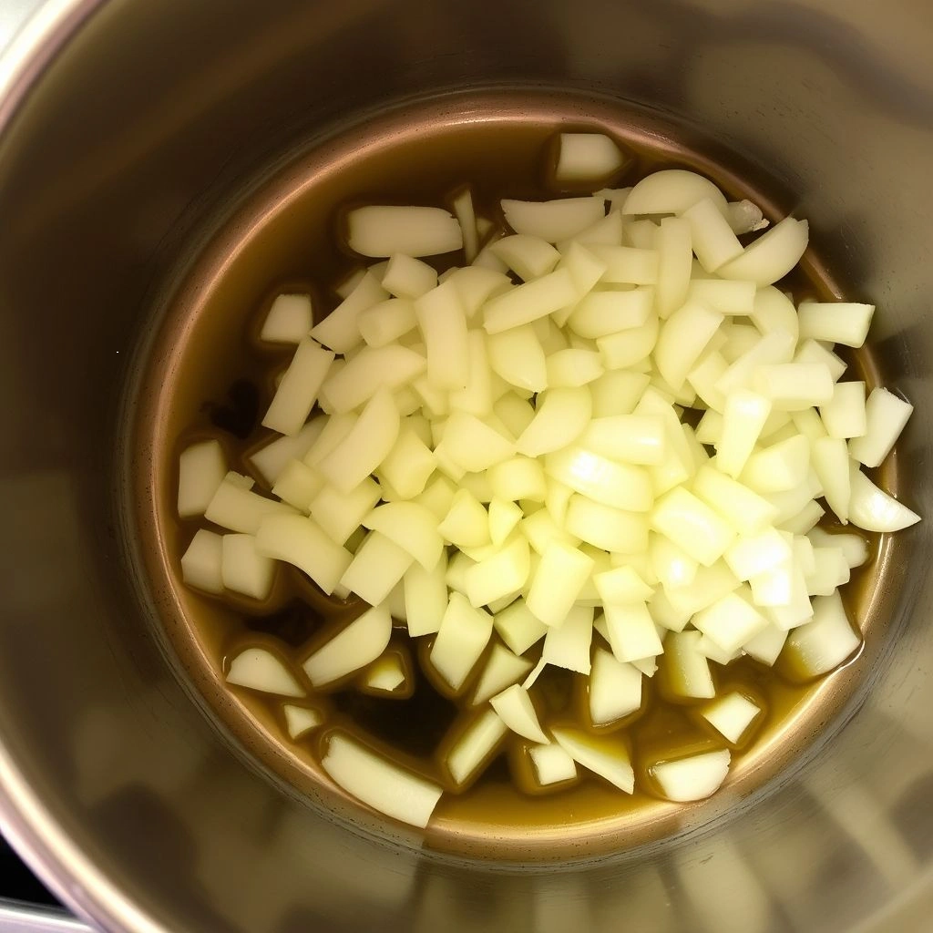 cook onion