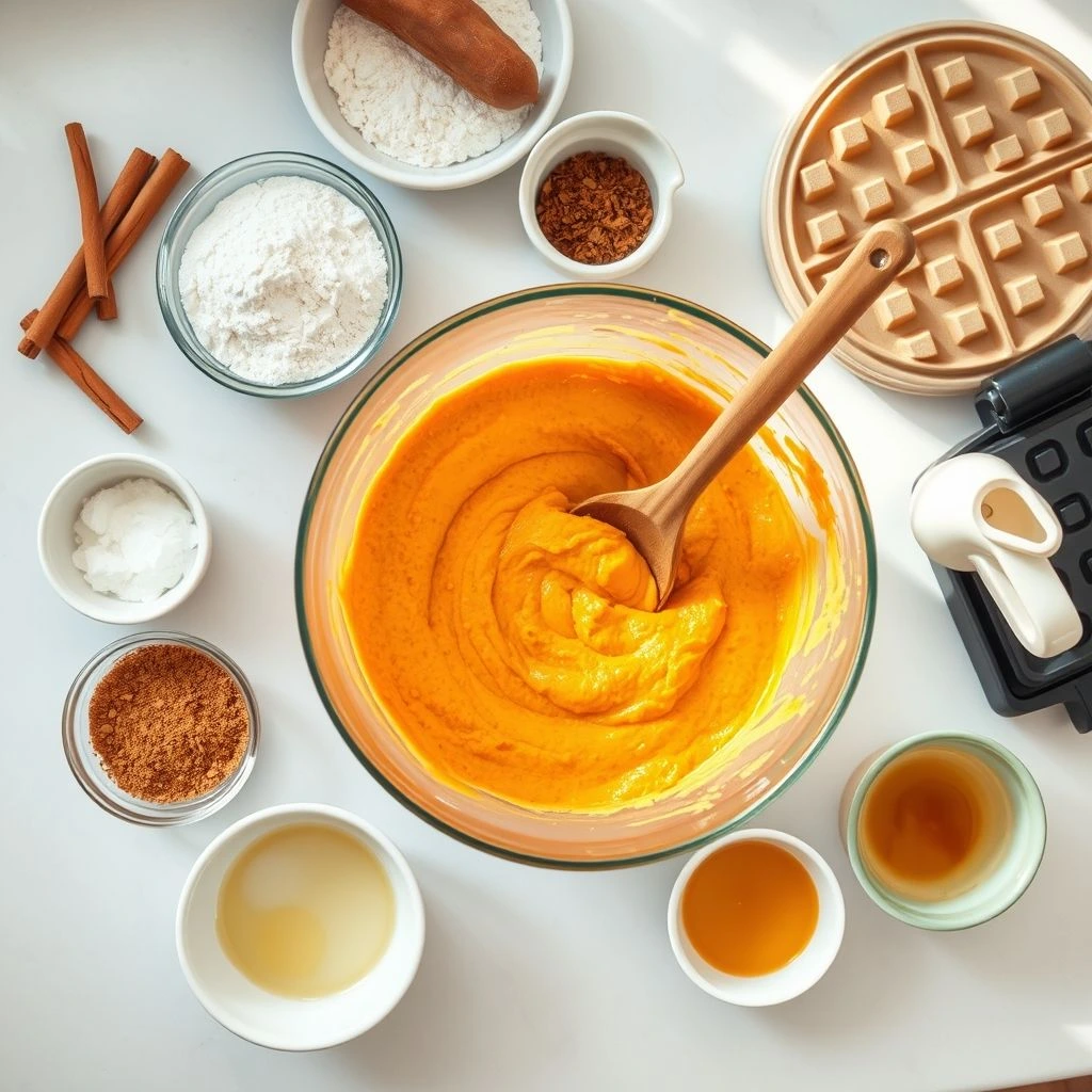 Make the Waffle Batter