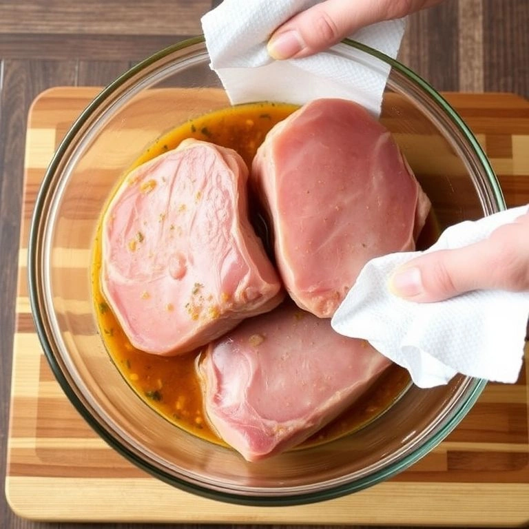 Removing from Marinade