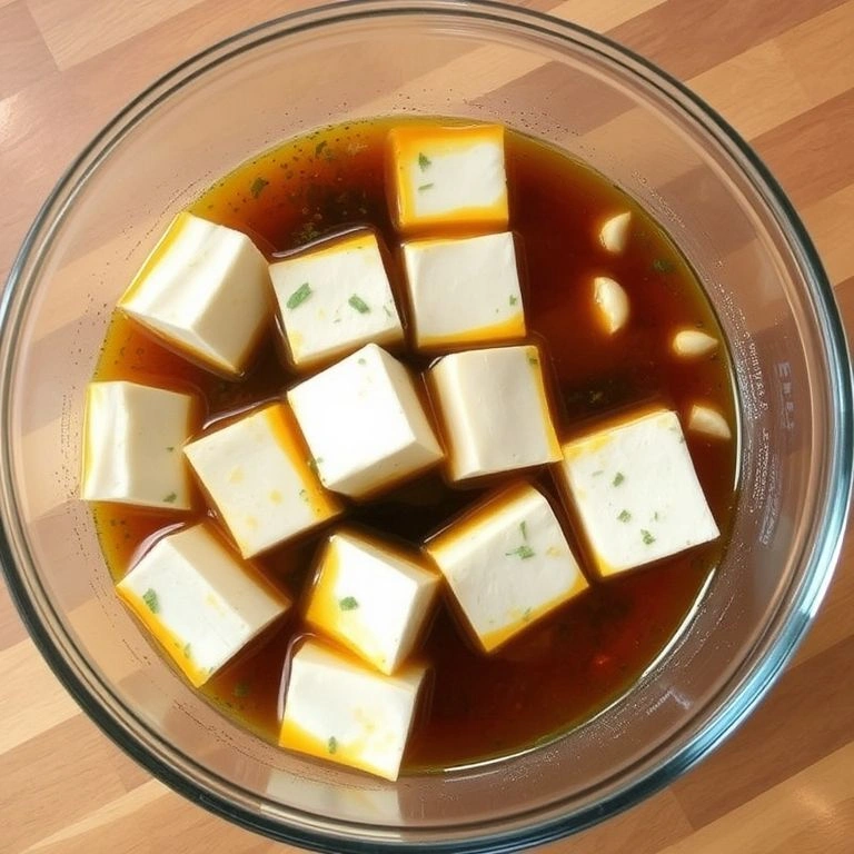 Marinating the Tofu