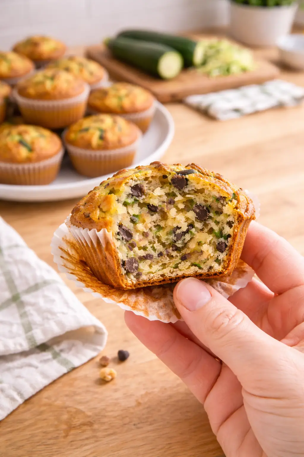 Almond Flour Zucchini Muffins