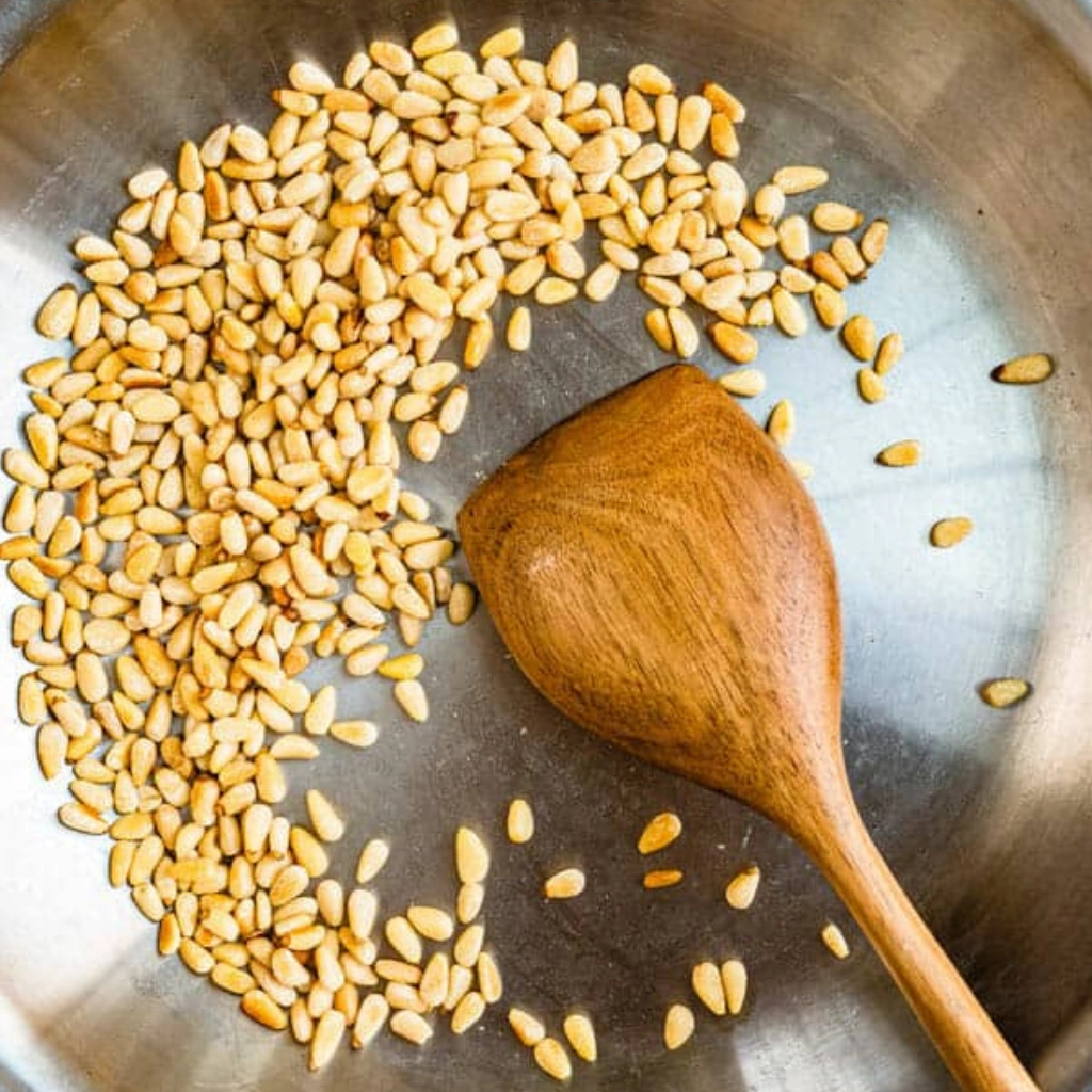 Toast the Pine Nuts