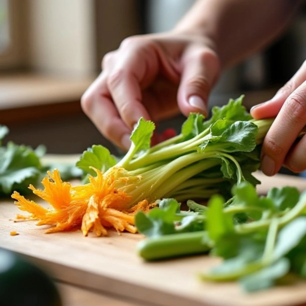 Prepare the vegetables