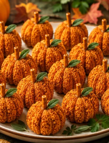 Mini Pumpkin Cheese Balls