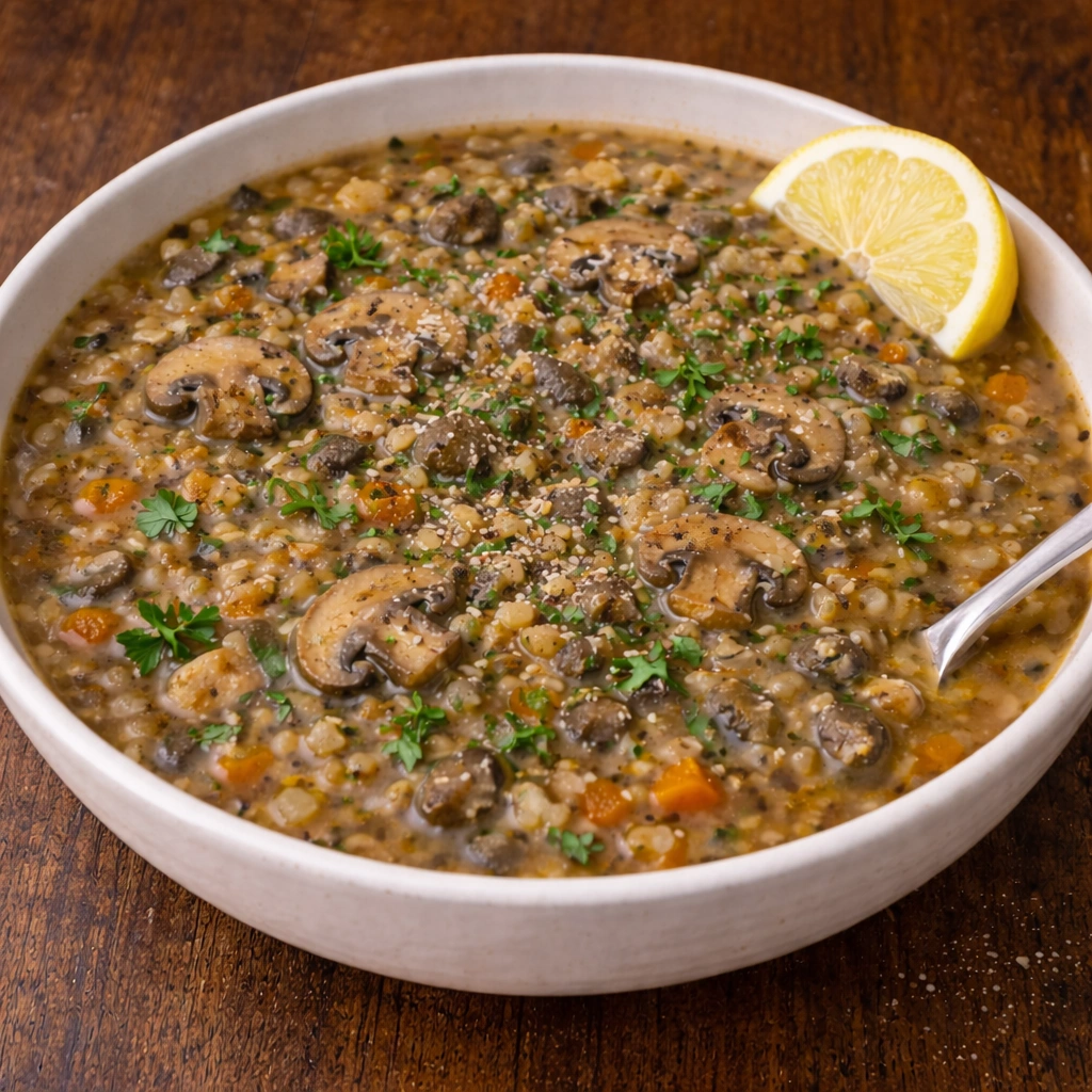 Mushroom Barley Soup Recipe