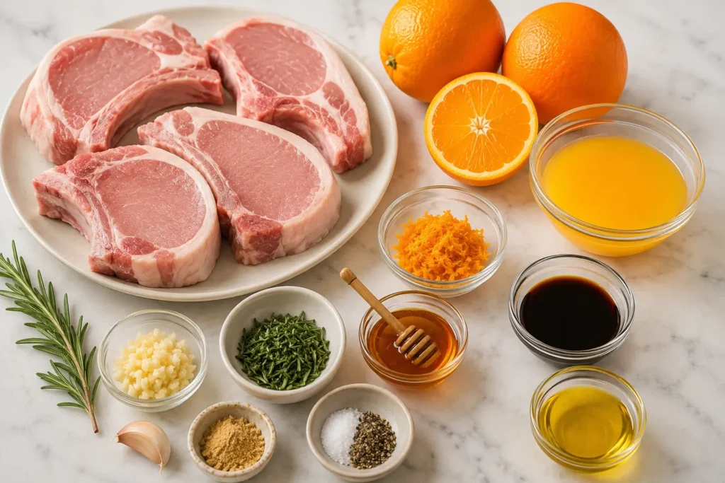 Zesty Orange Pork Chops Ingredients