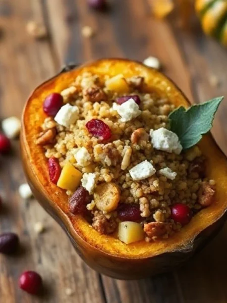 Quinoa Stuffed Acorn Squash