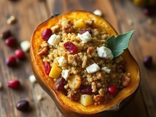 Quinoa Stuffed Acorn Squash