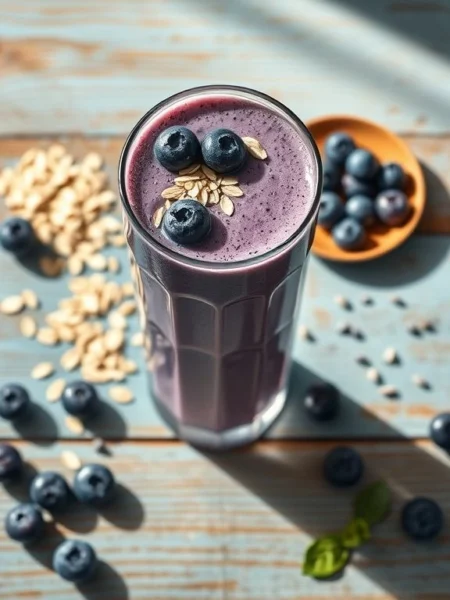 Blueberry Oat Smoothie