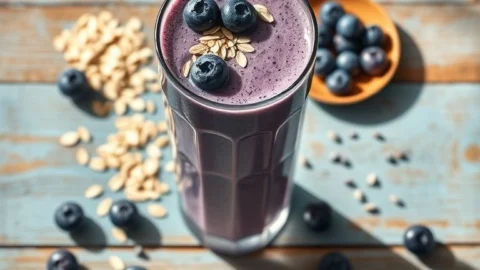 Blueberry Oat Smoothie