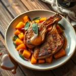 Pork Chops with Butternut Squash