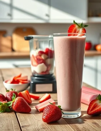 Strawberry Rhubarb Smoothie