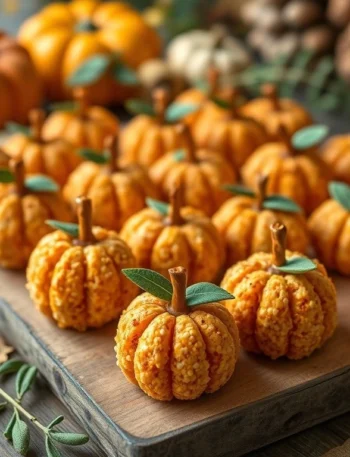 Mini Pumpkin Cheese Balls