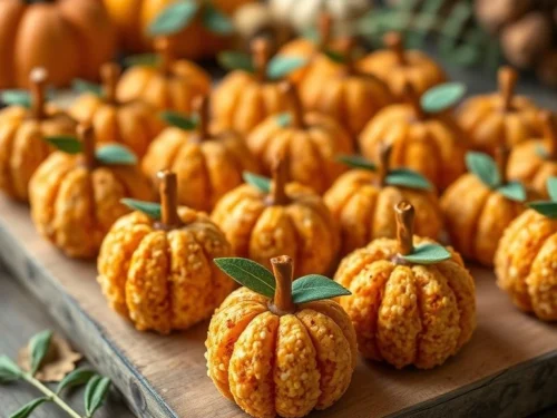 Mini Pumpkin Cheese Balls