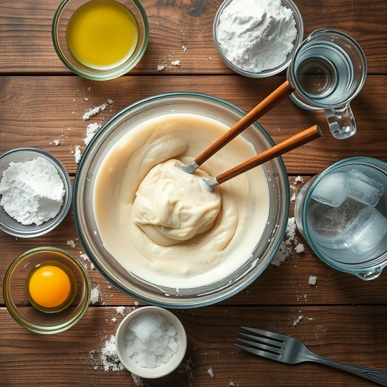 Making the Tempura Batter