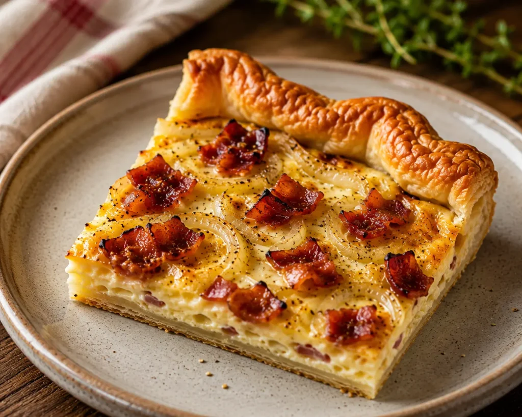 Serving Speckkuchen