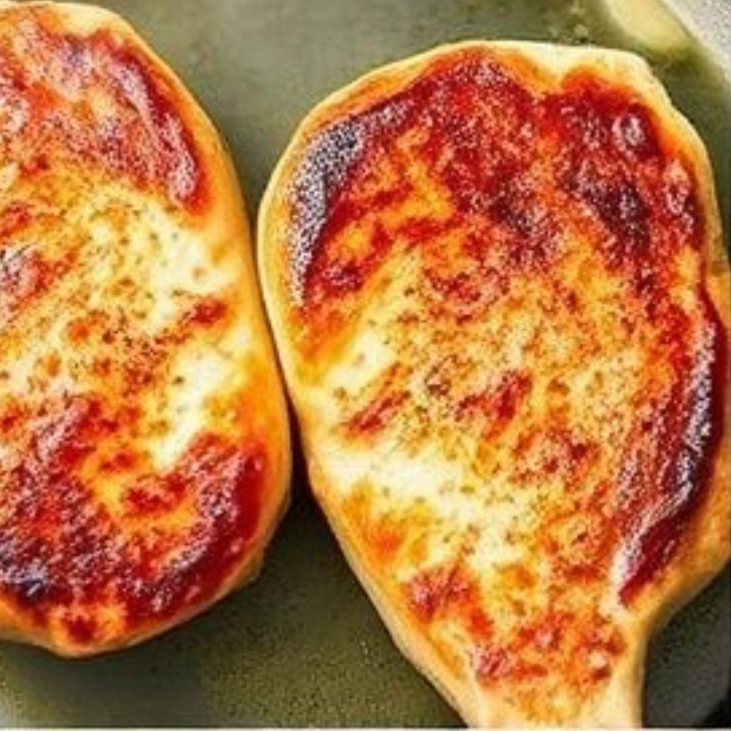 golden brown pork chops