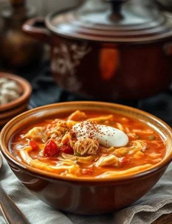 Hungarian Chicken Paprikash Soup
